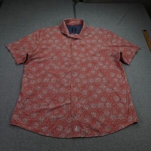 Johnnie-O Shirt Mens XL Cherry Carlo Floral Button Up Hawaiian Short Sleeve